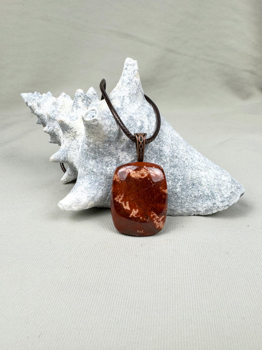 Red Jasper Pendant Necklace