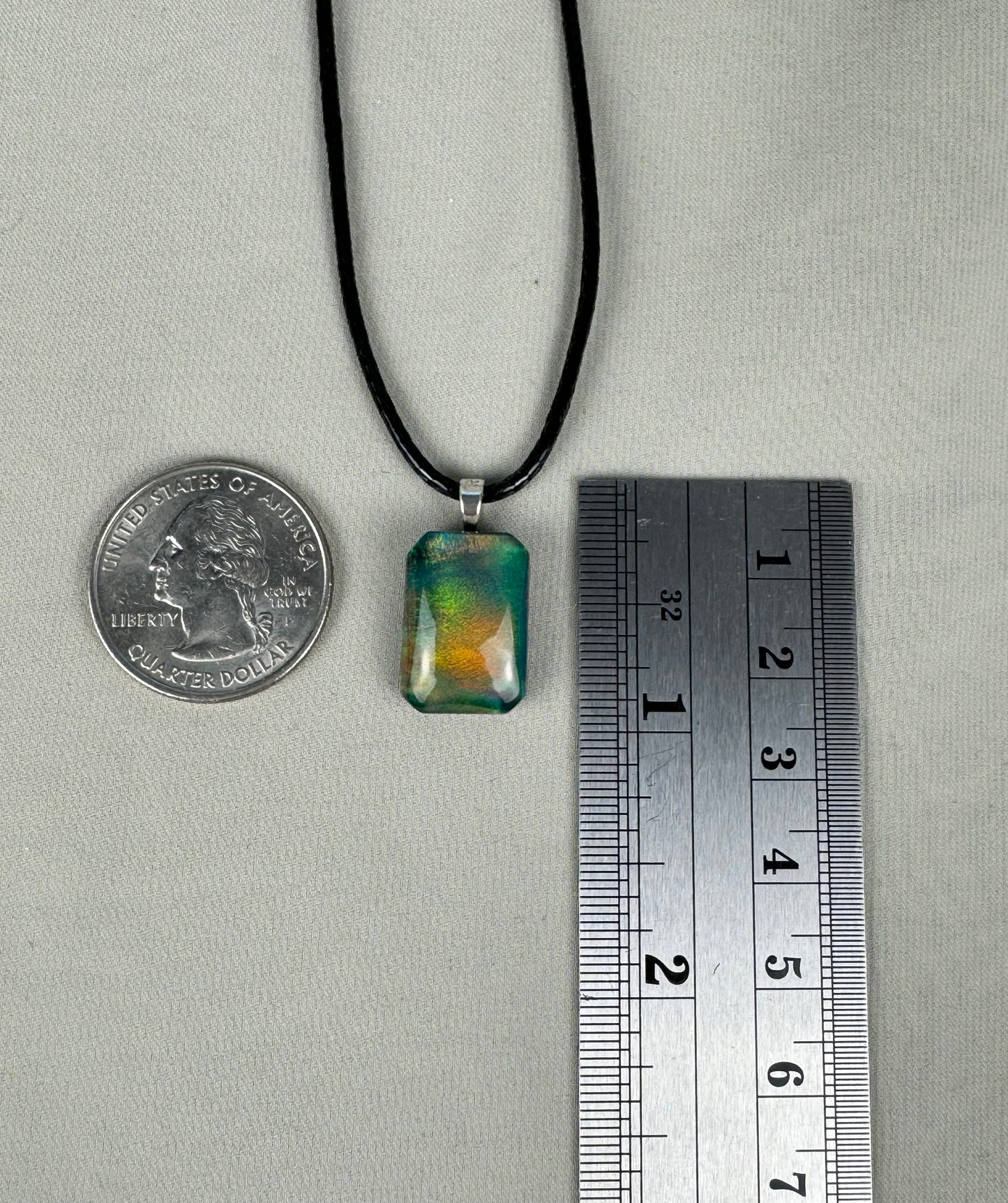 Aurora Opal Pendant Necklace