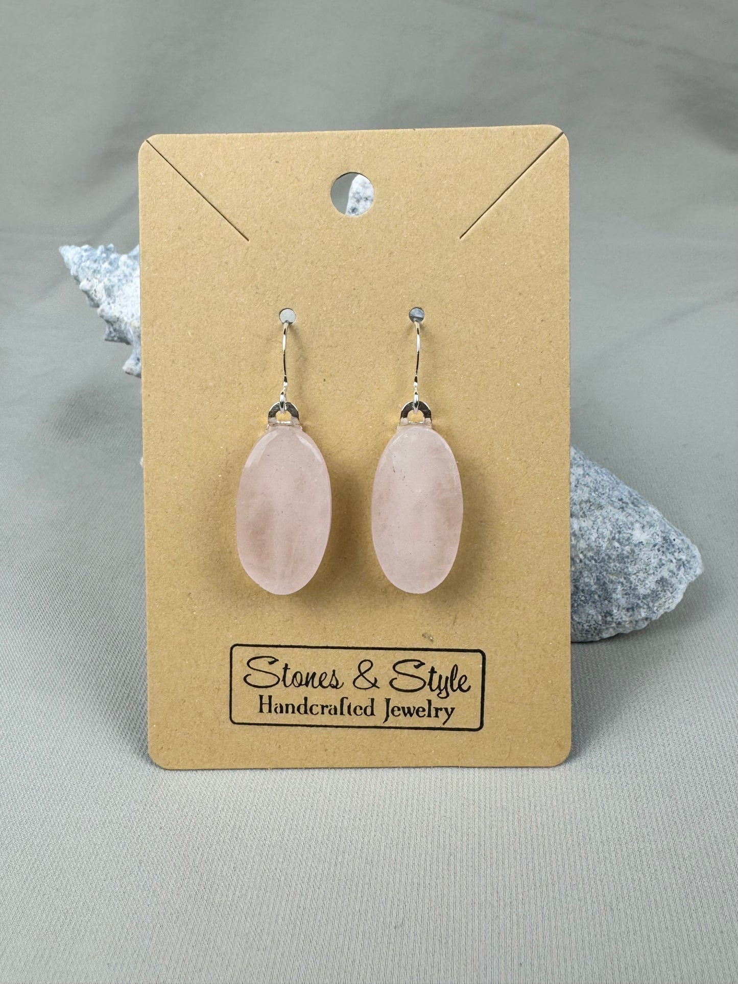 Rose Quartz Earrings