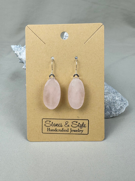 Rose Quartz Earrings