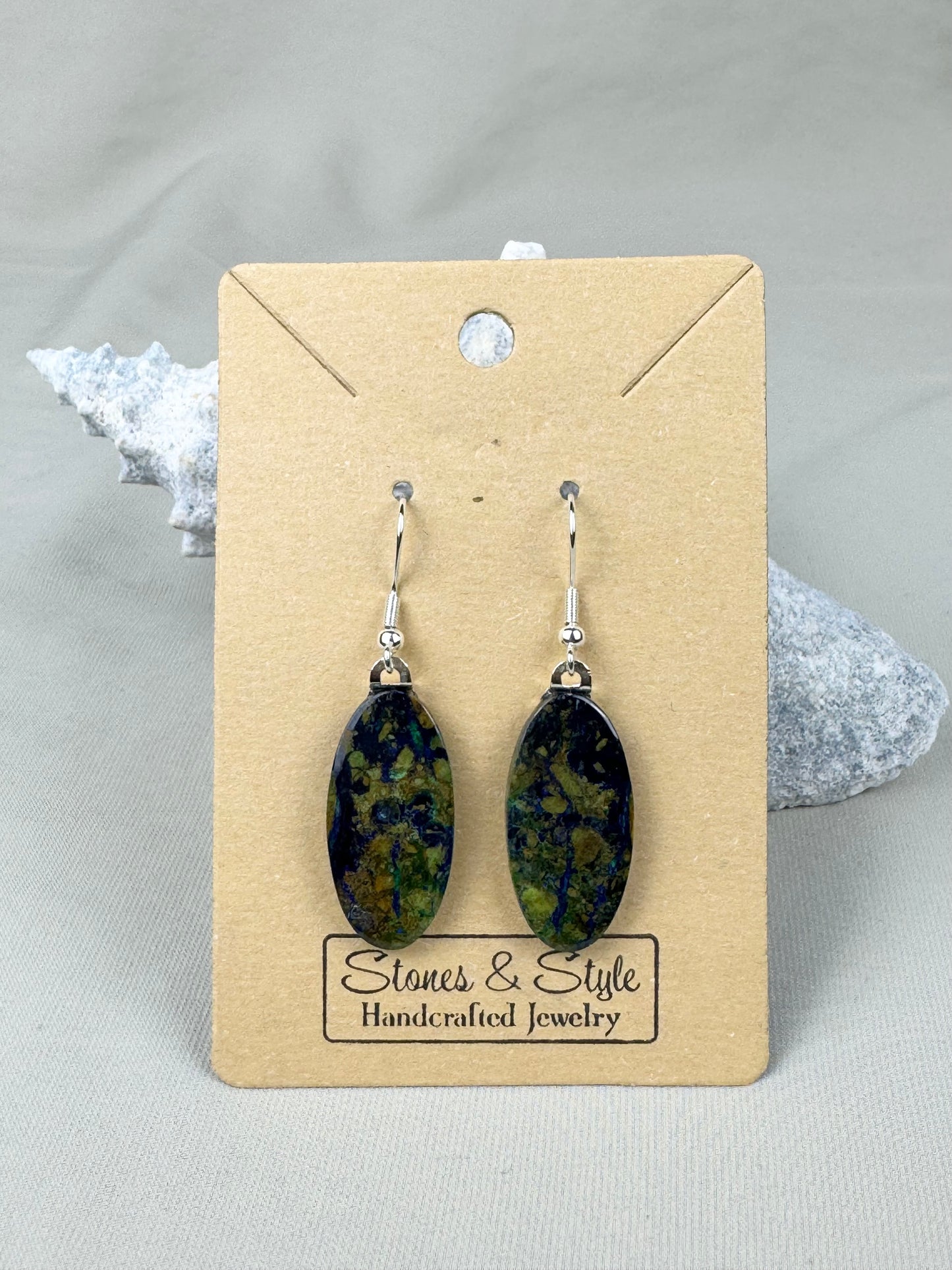 Azurite Malachite Earrings