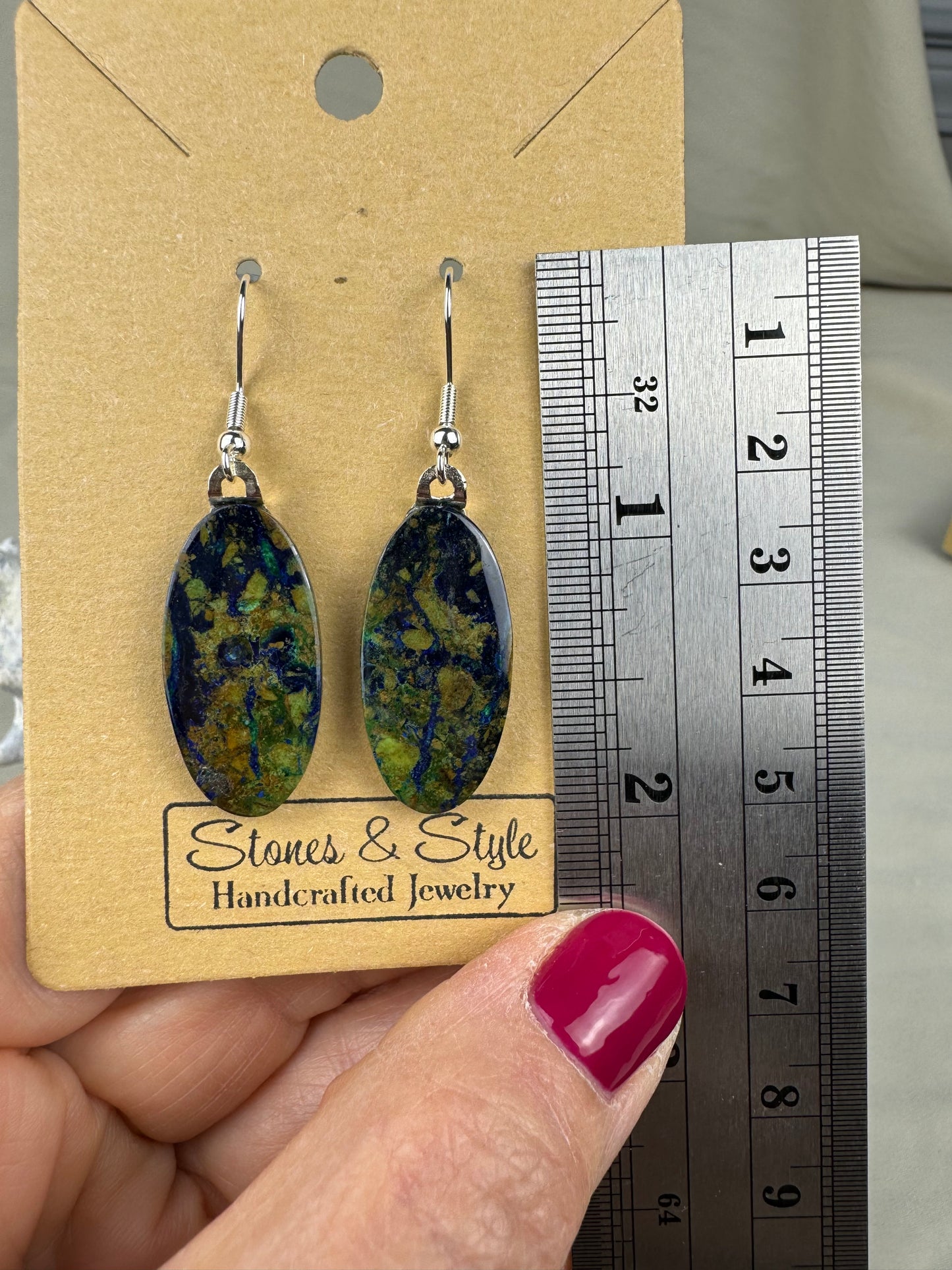 Azurite Malachite Earrings