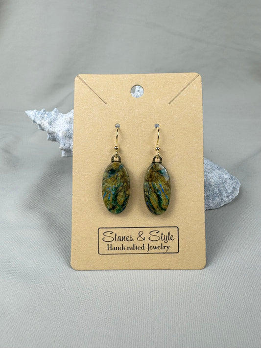 Azurite Malachite Earrings