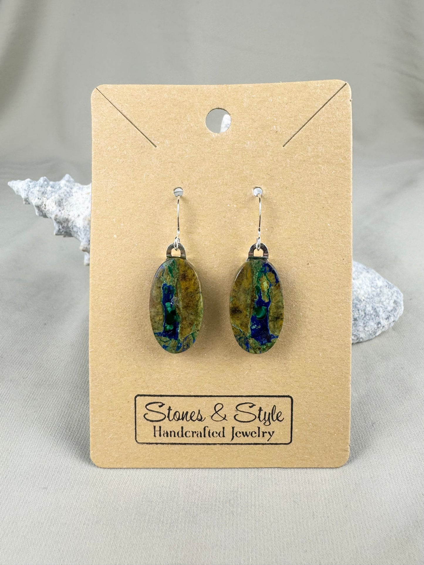 Azurite Malachite Earrings