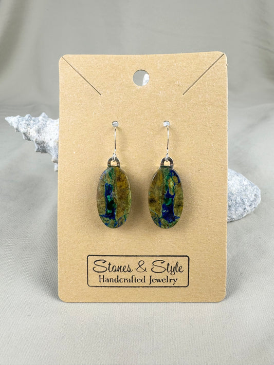 Azurite Malachite Earrings