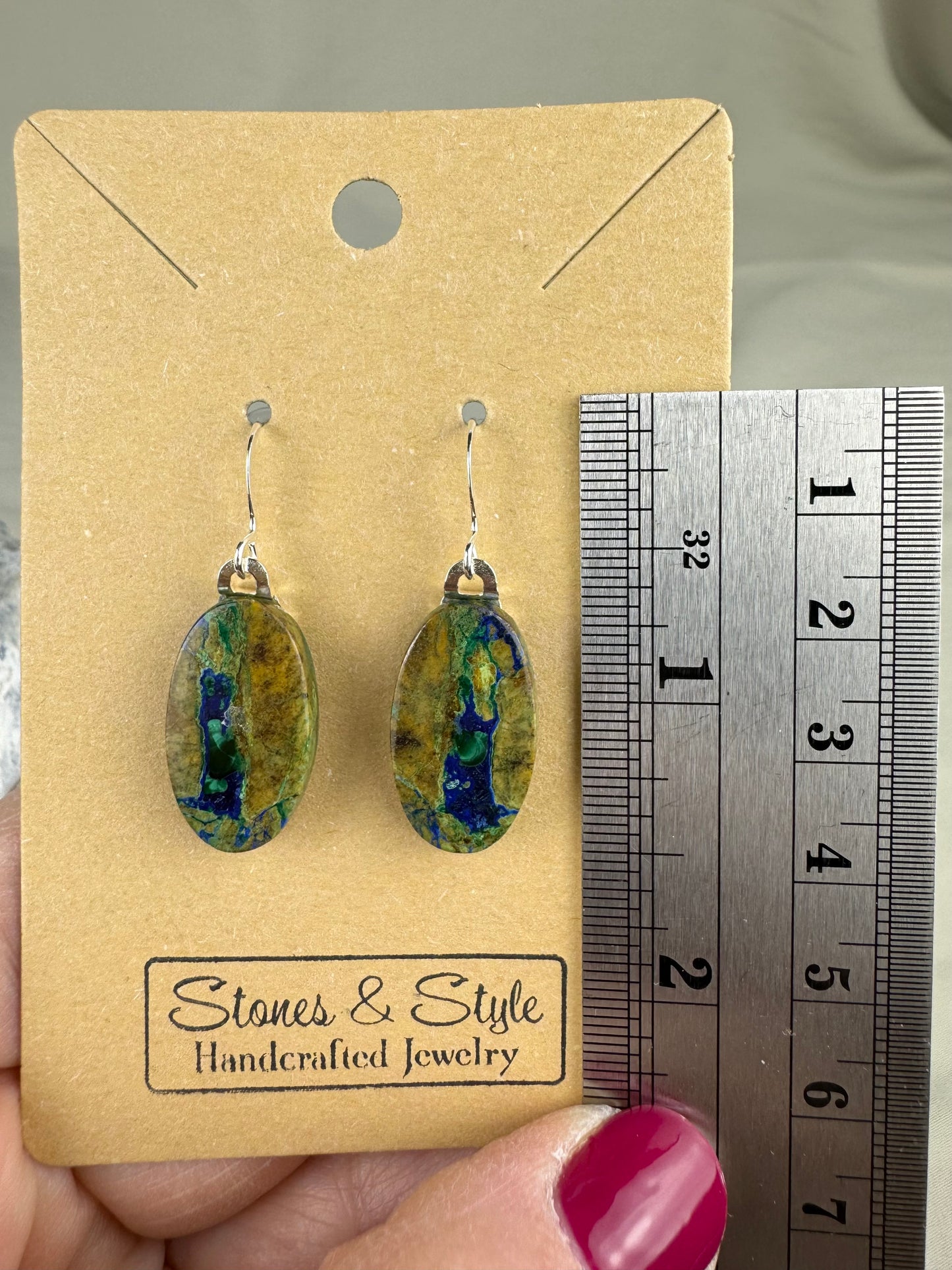 Azurite Malachite Earrings