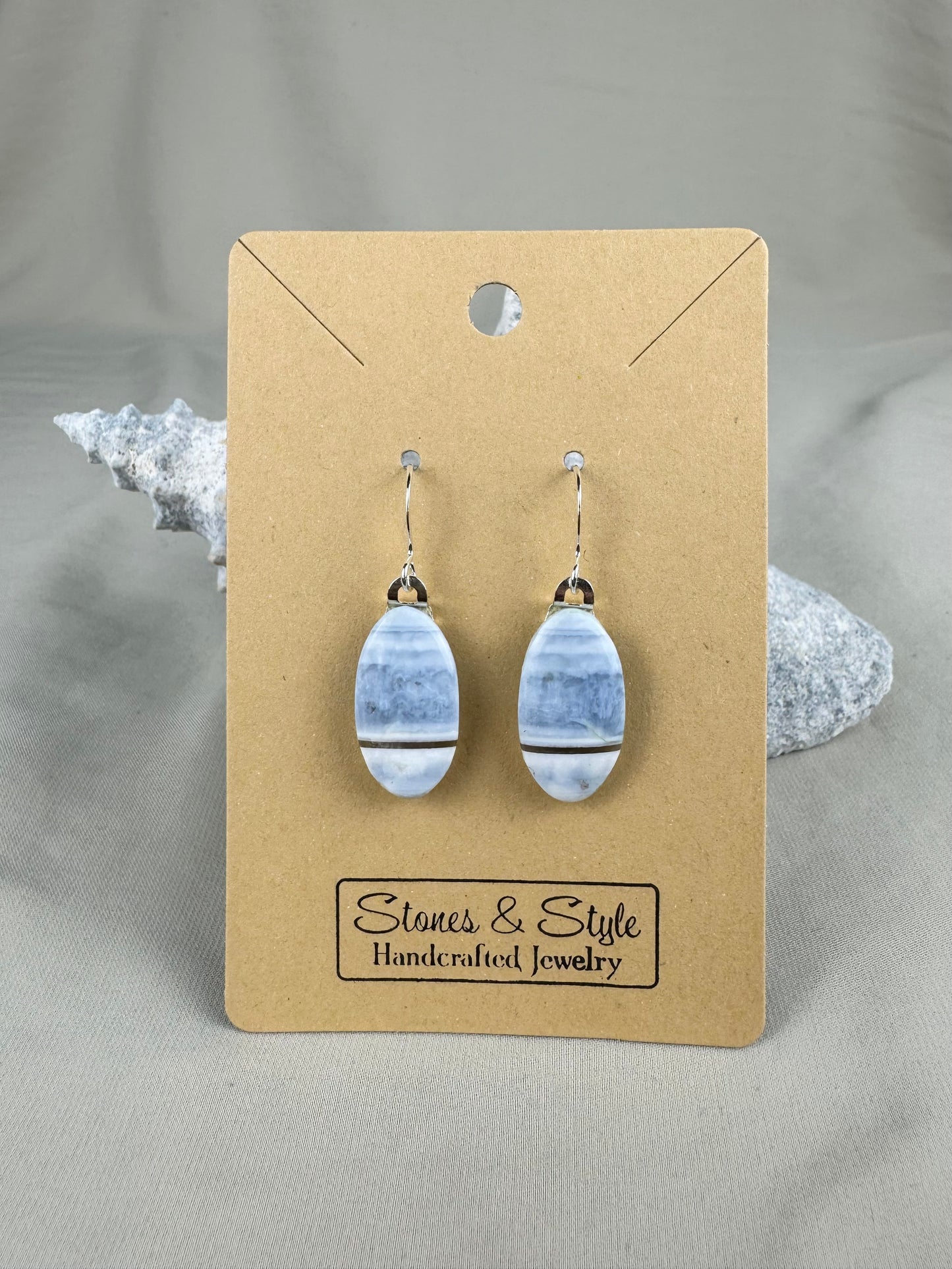 Owyhee Blue Opal Earrings