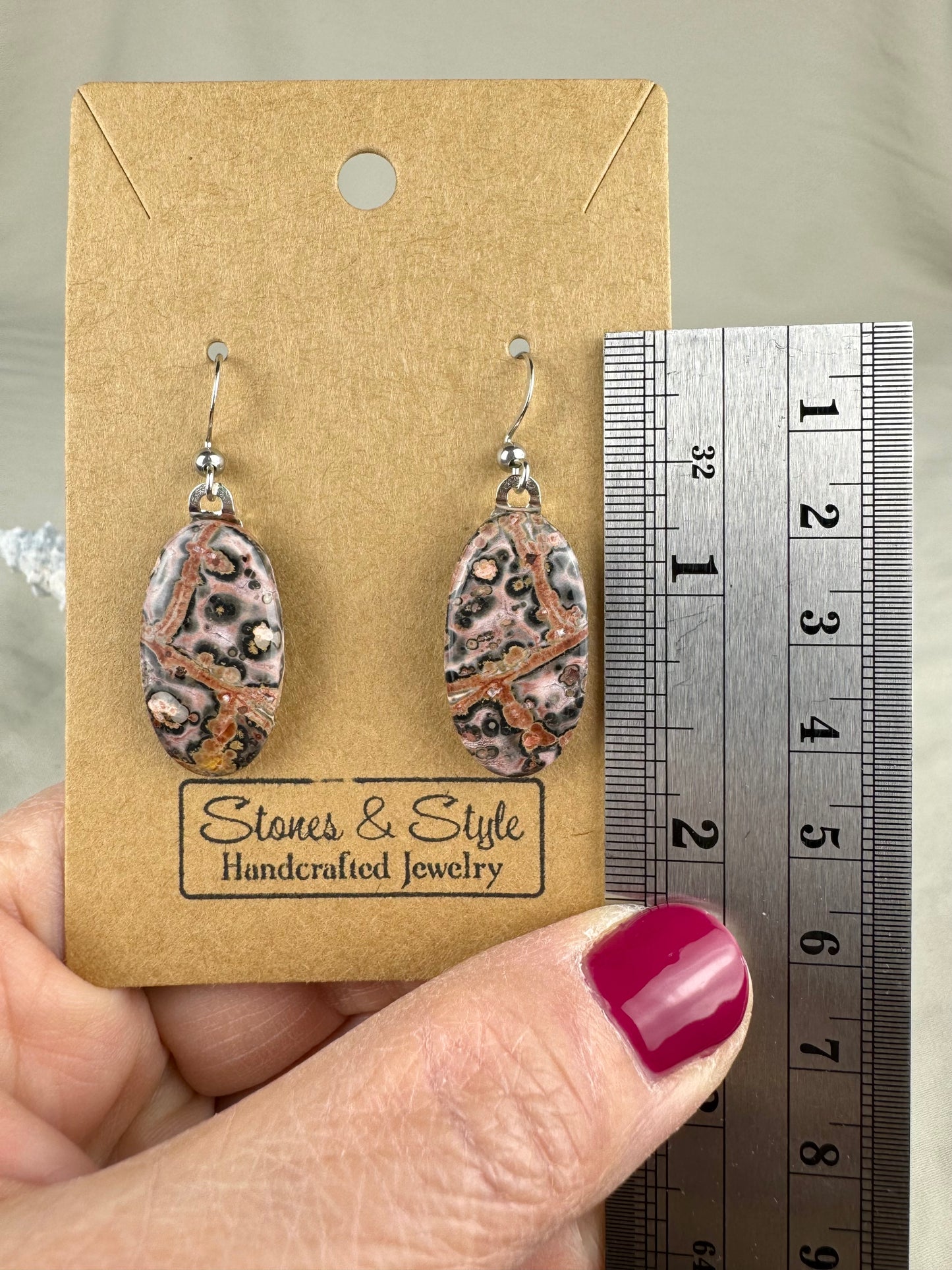 Leopard Jasper Earrings