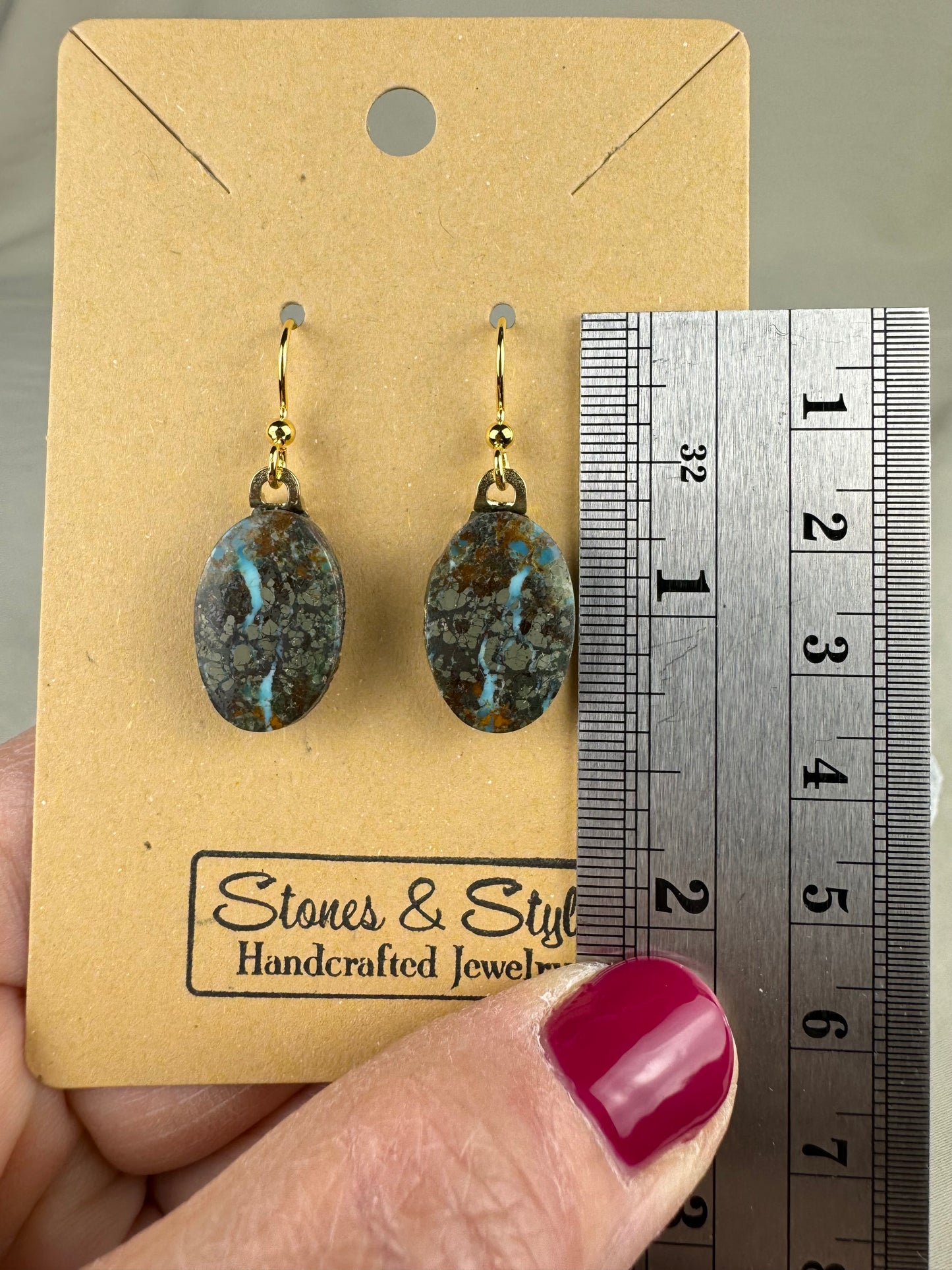 Shattuckite Earrings