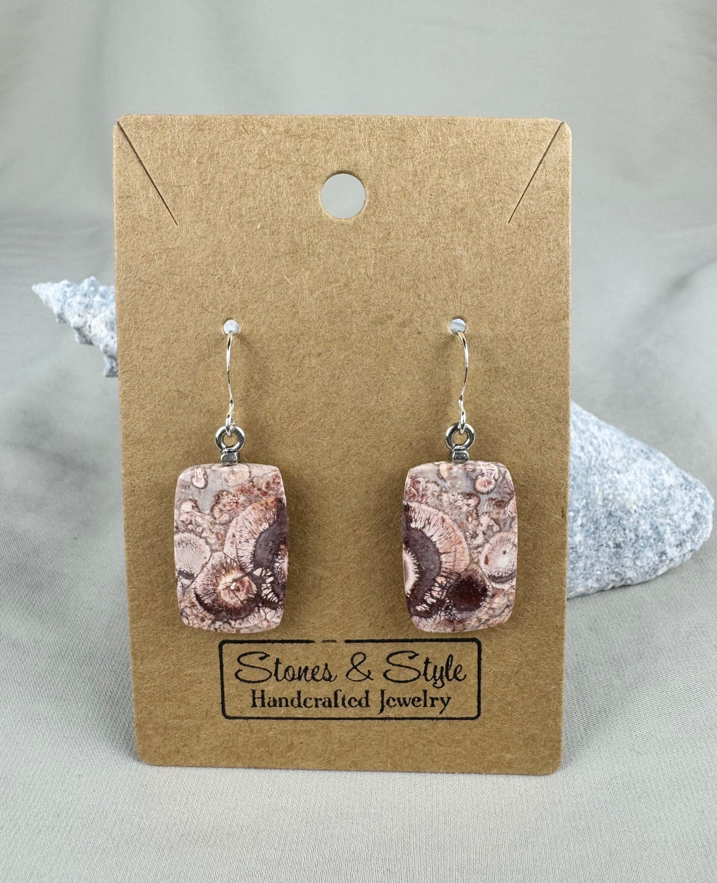 Birds Eye Rhyolite Earrings