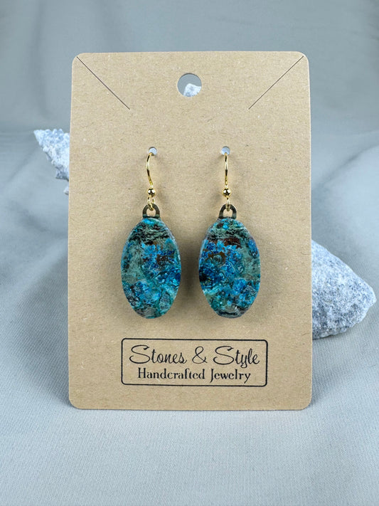 Shattuckite Earrings