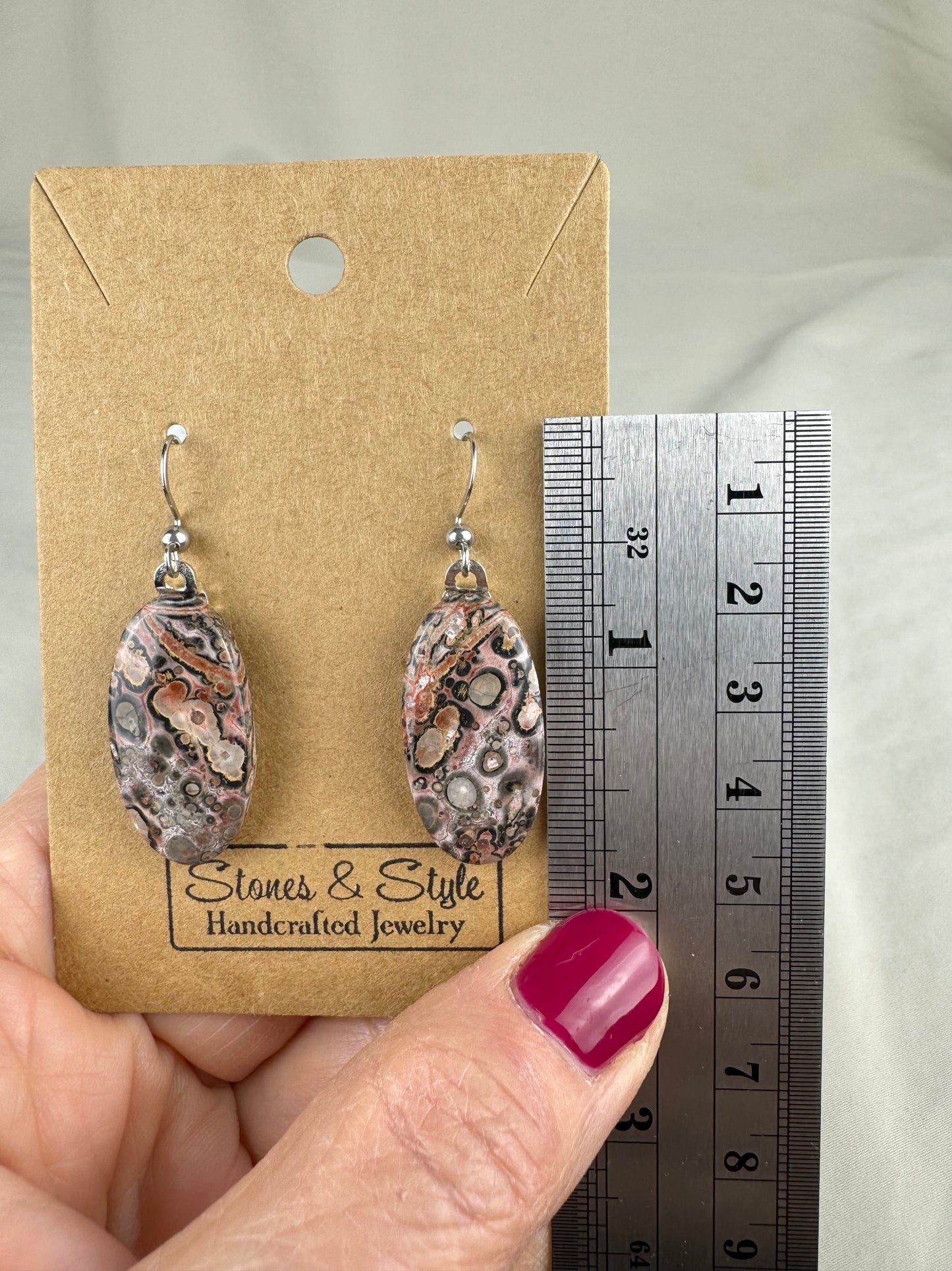 Leopard Jasper Earrings