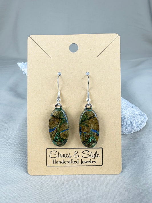 Azurite Malachite Earrings