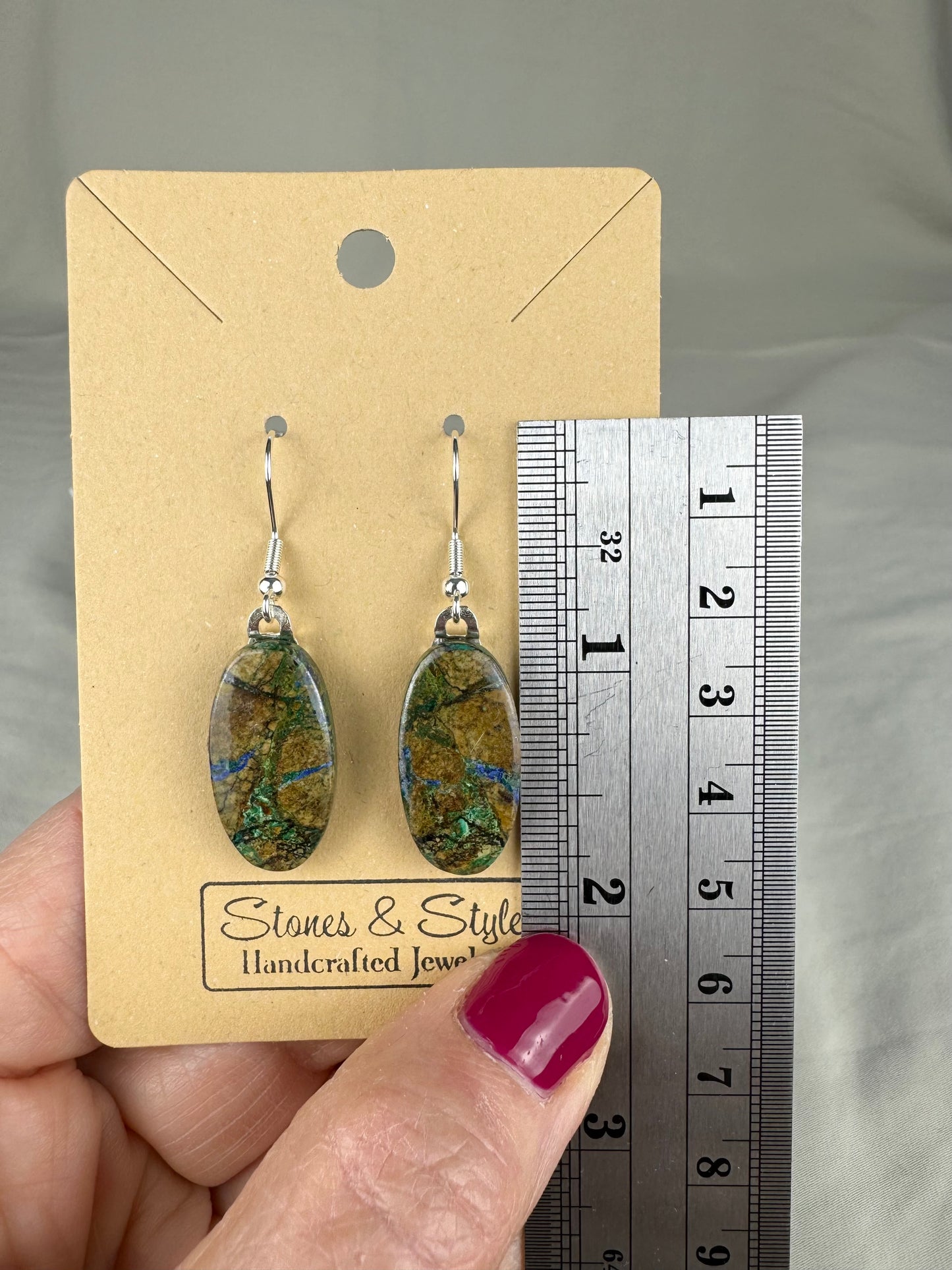 Azurite Malachite Earrings