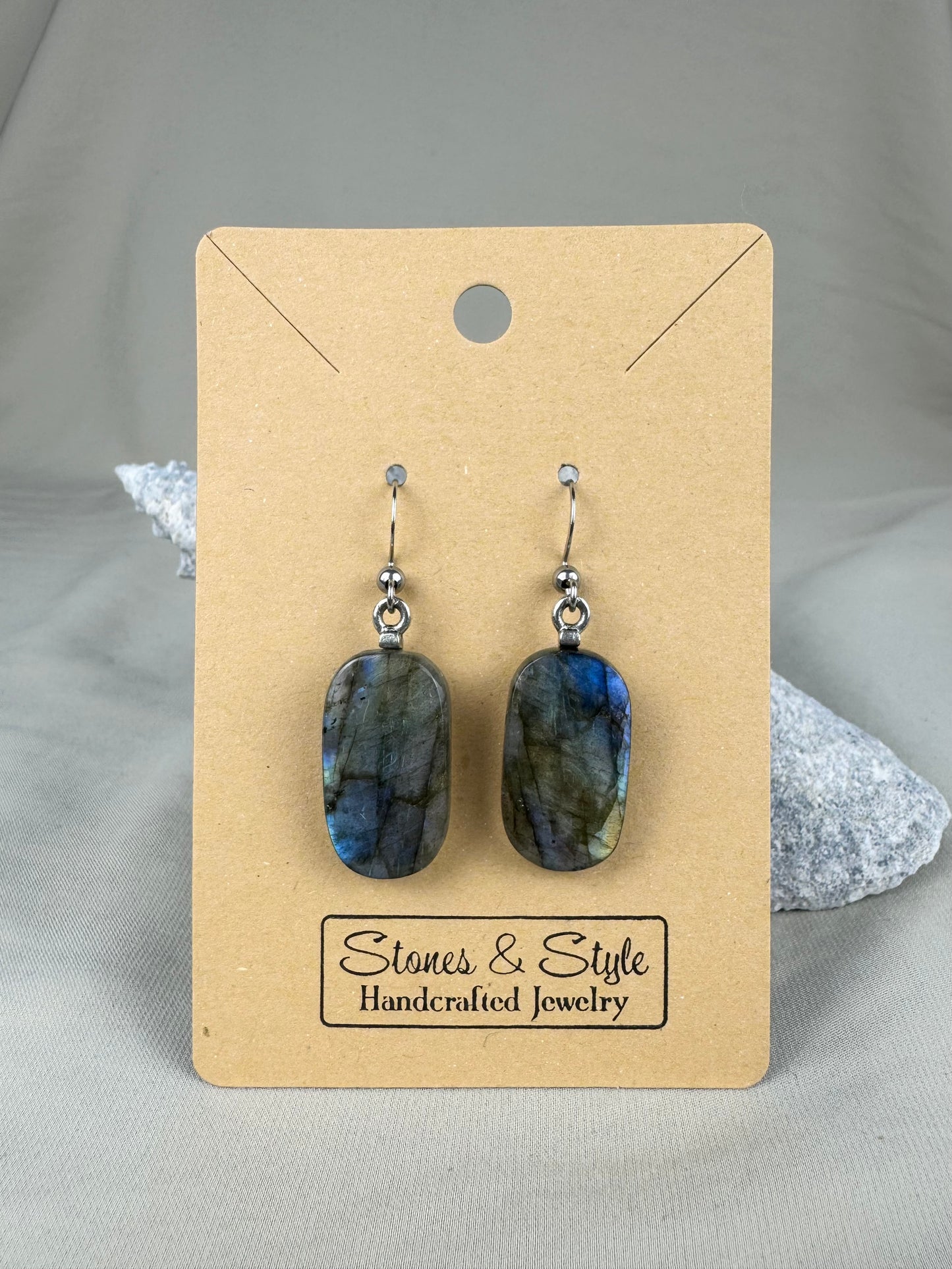 Flashy Labradorite Earrings