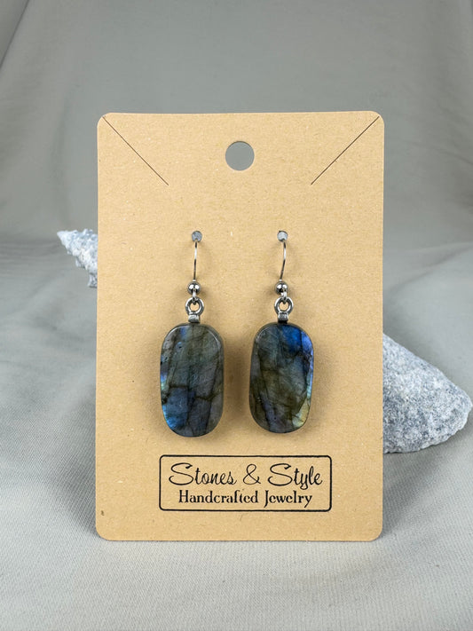 Flashy Labradorite Earrings