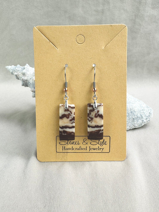 Coffee Mocha Jasper Earrings