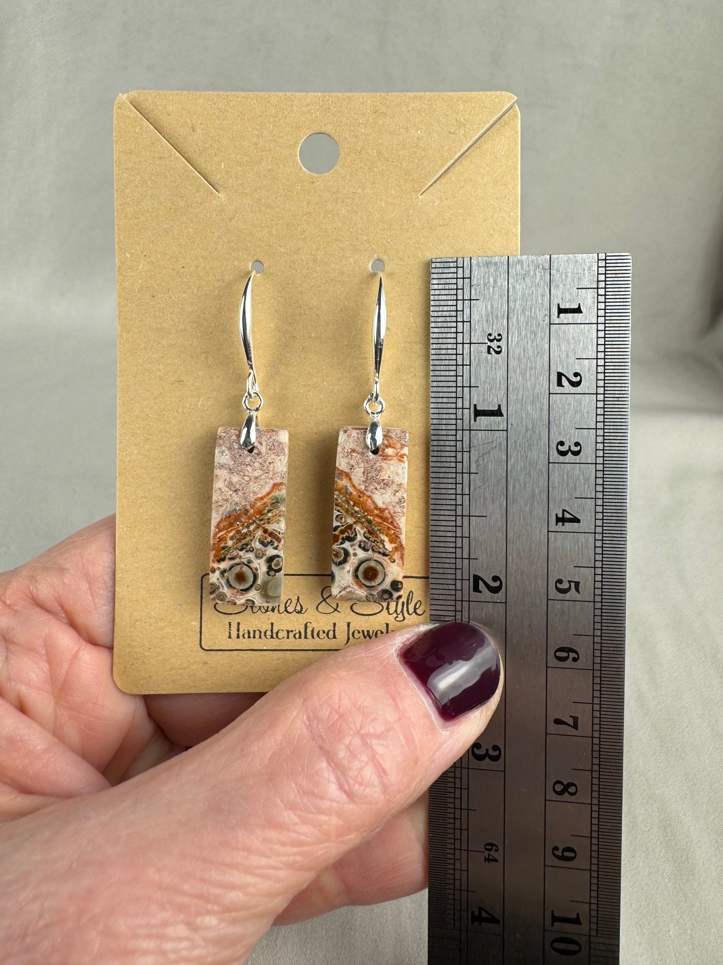 Leopard Jasper Earrings