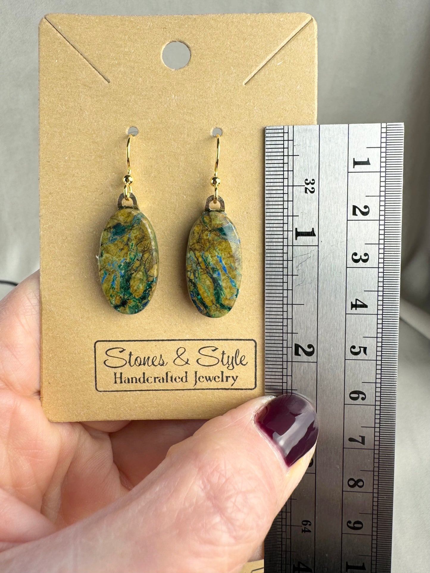 Azurite Malachite Earrings