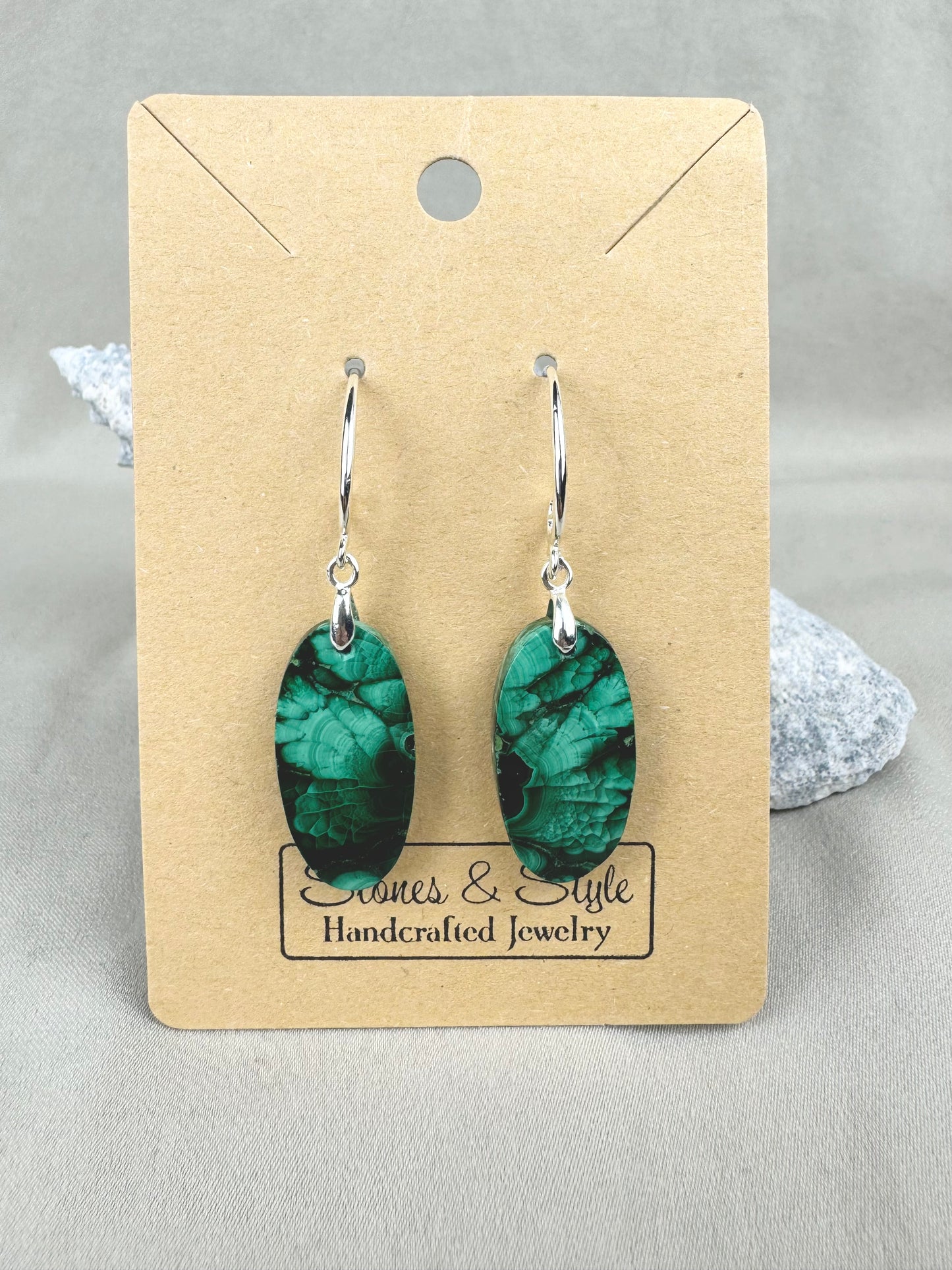 Malachite Earrings