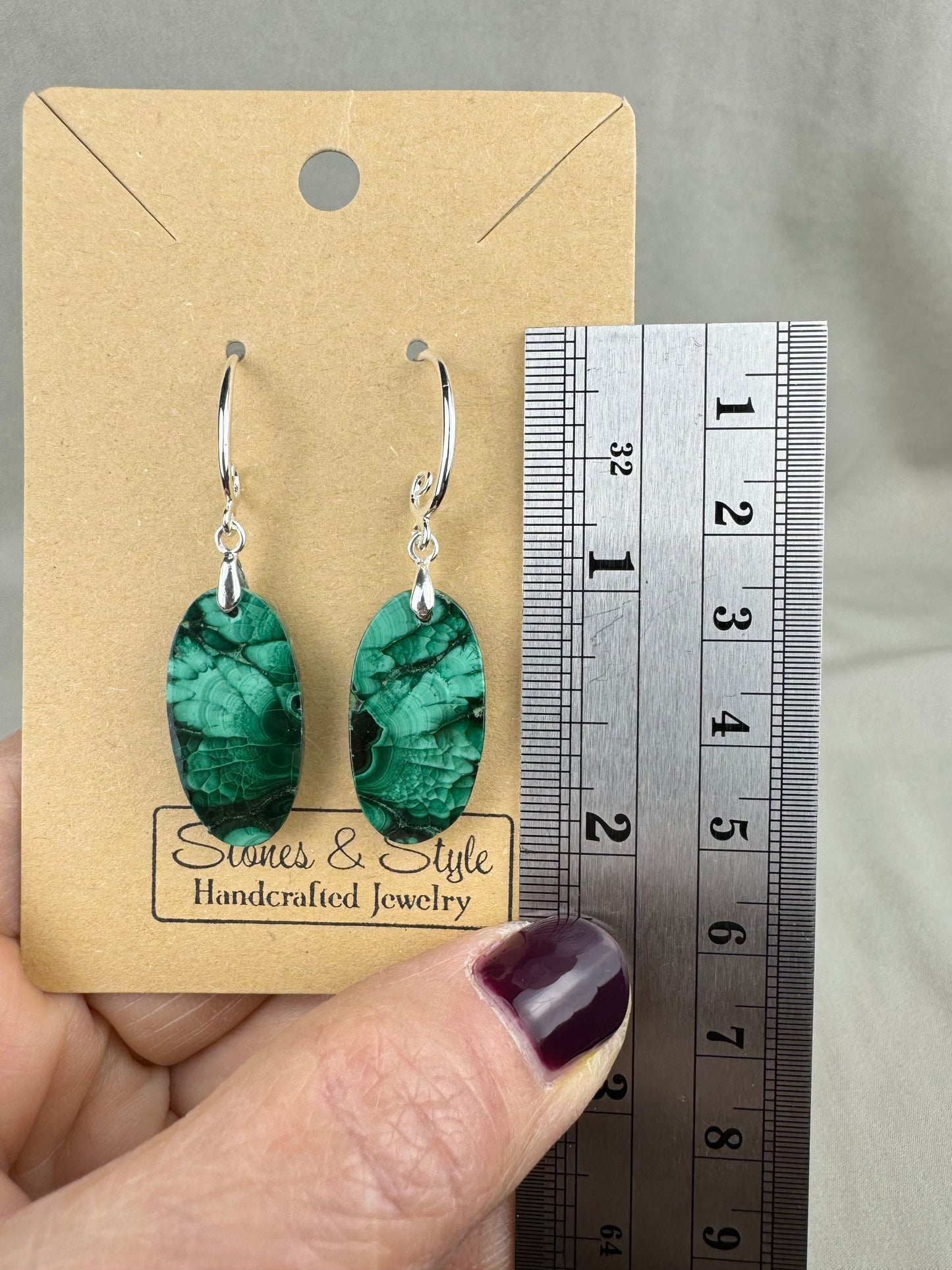 Malachite Earrings