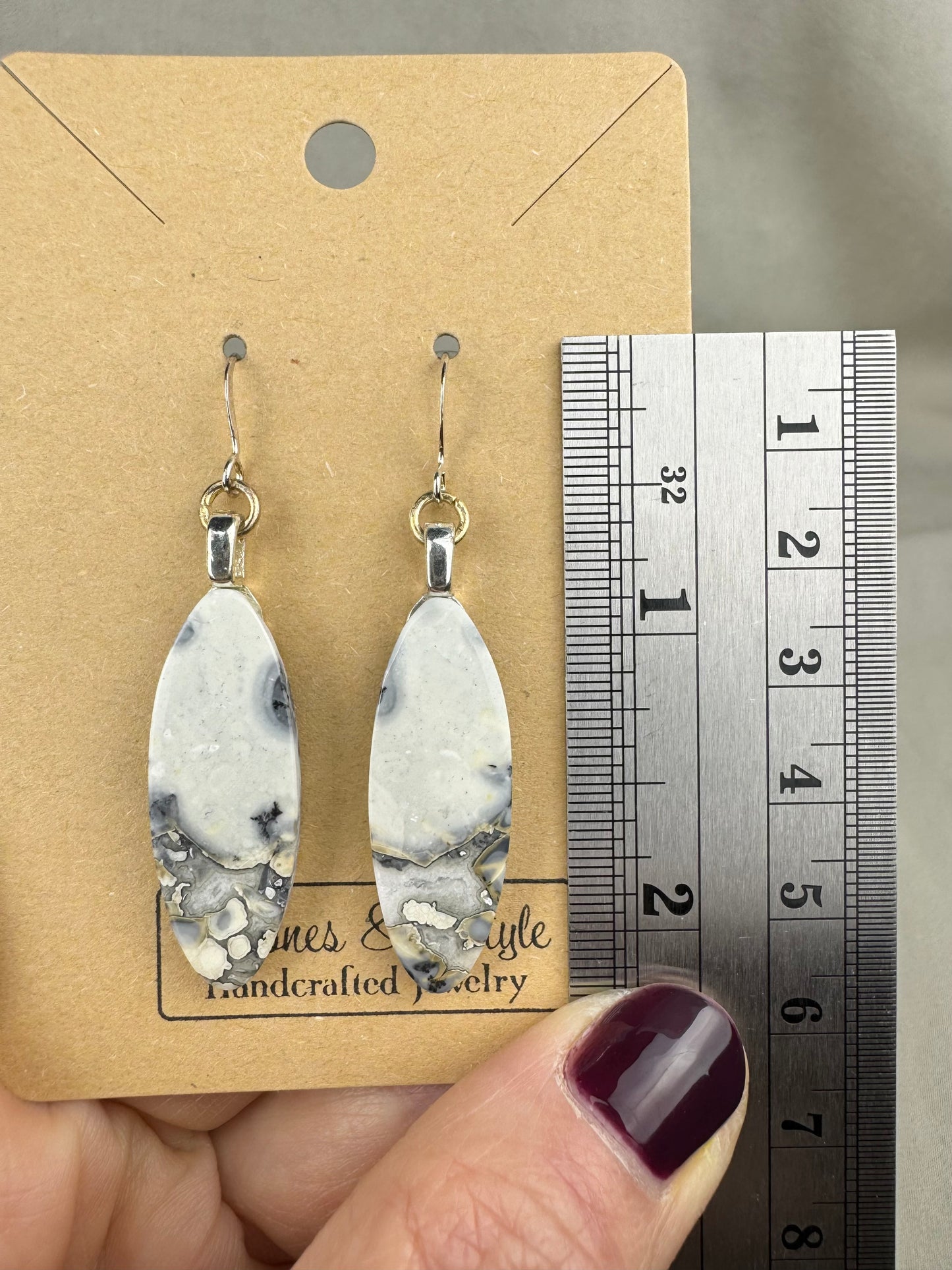 Maligano Jasper French Hook Earrings