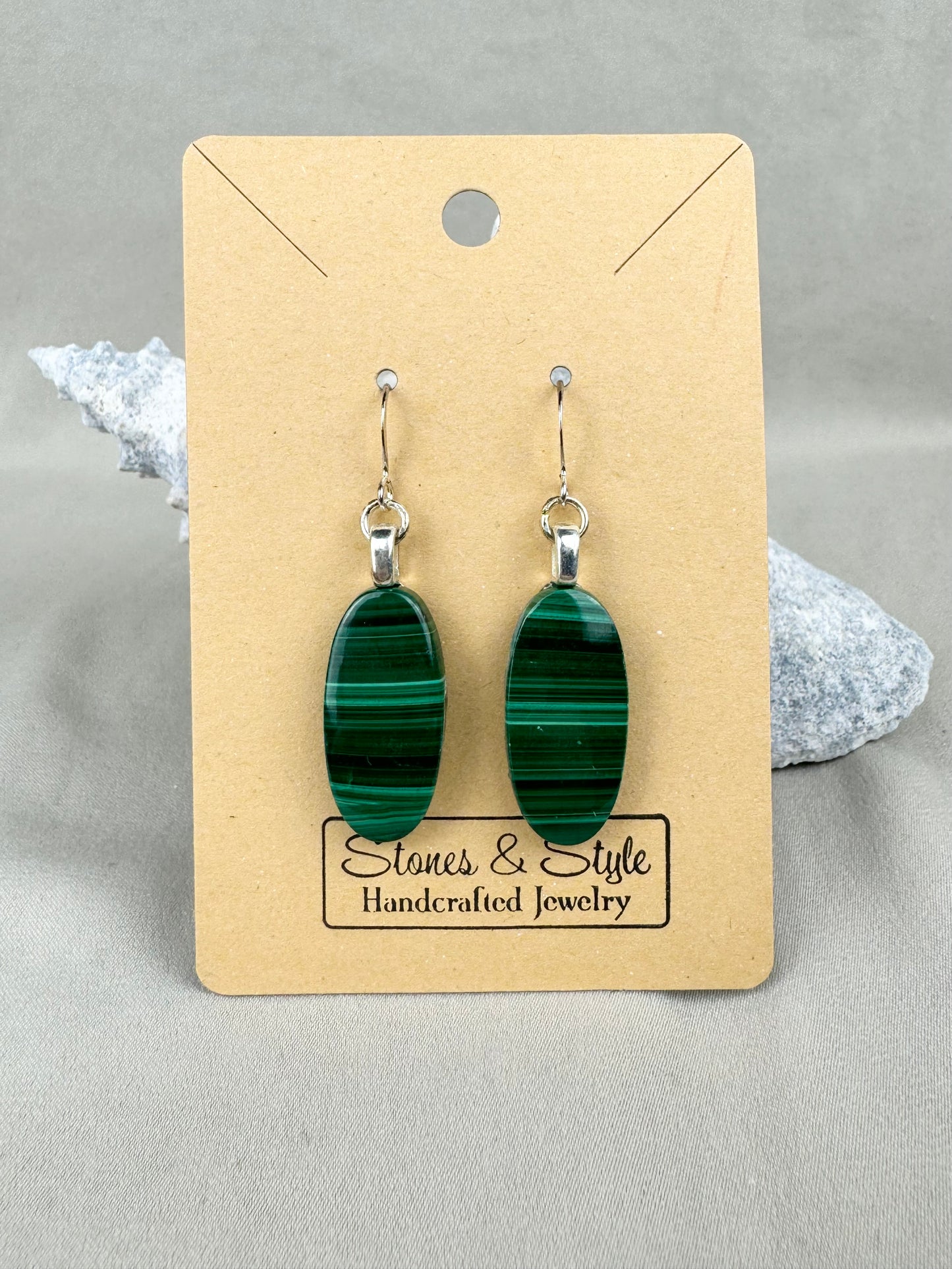 Malachite Earrings