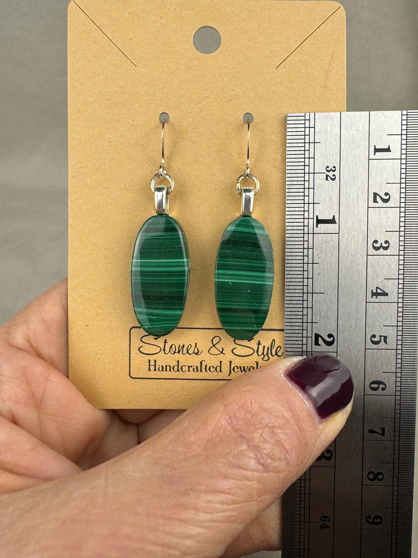 Malachite Earrings