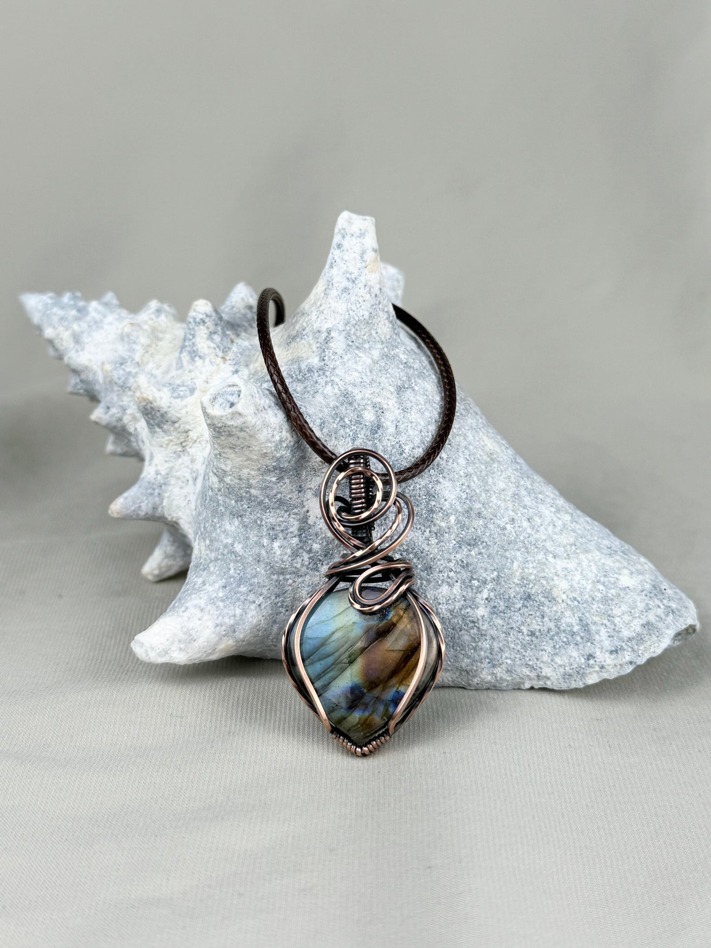 Multicolor Labradorite Pendant Necklace