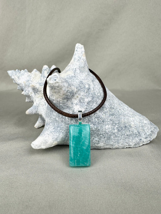 Amazonite Pendant Necklace