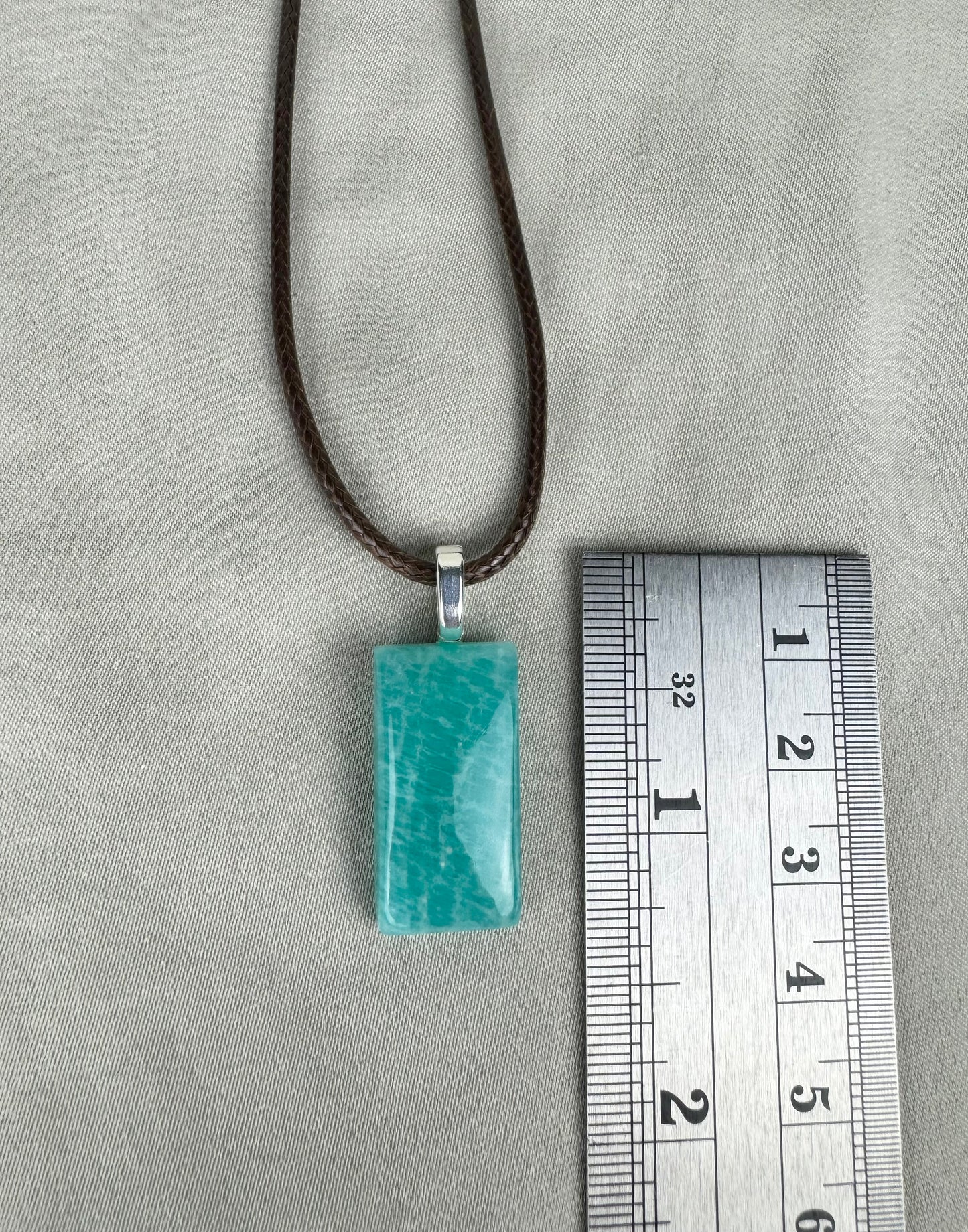 Amazonite Pendant Necklace