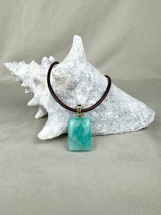 Amazonite Pendant Necklace