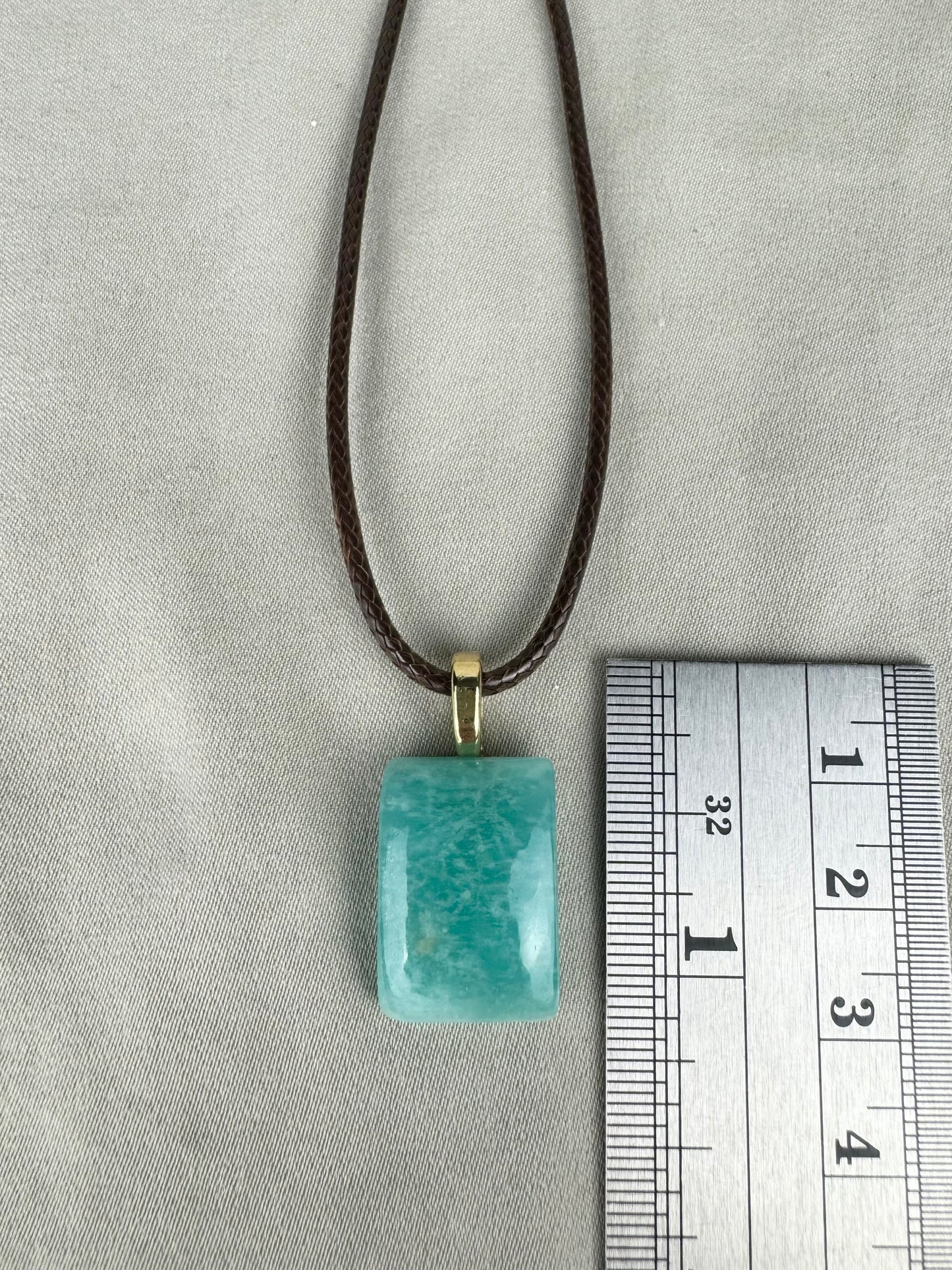 Amazonite Pendant Necklace