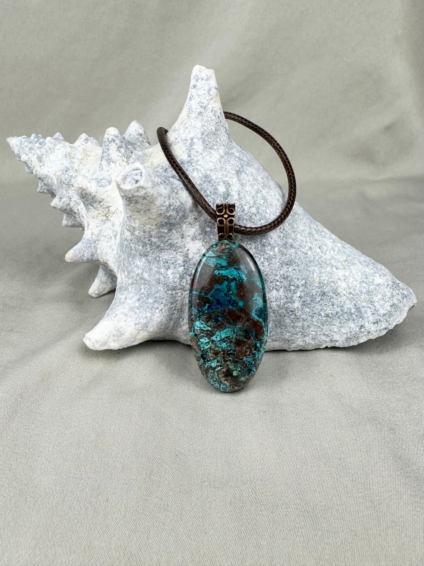 Azurite Pendant Necklace