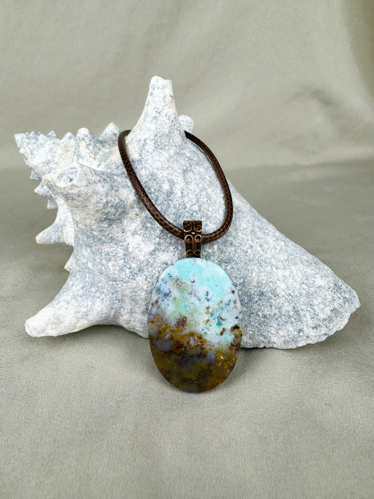 Chrysocolla Pendant Necklace