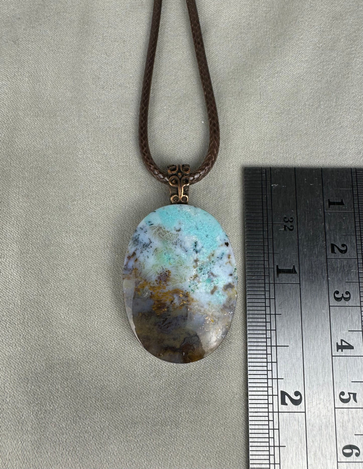 Chrysocolla Pendant Necklace