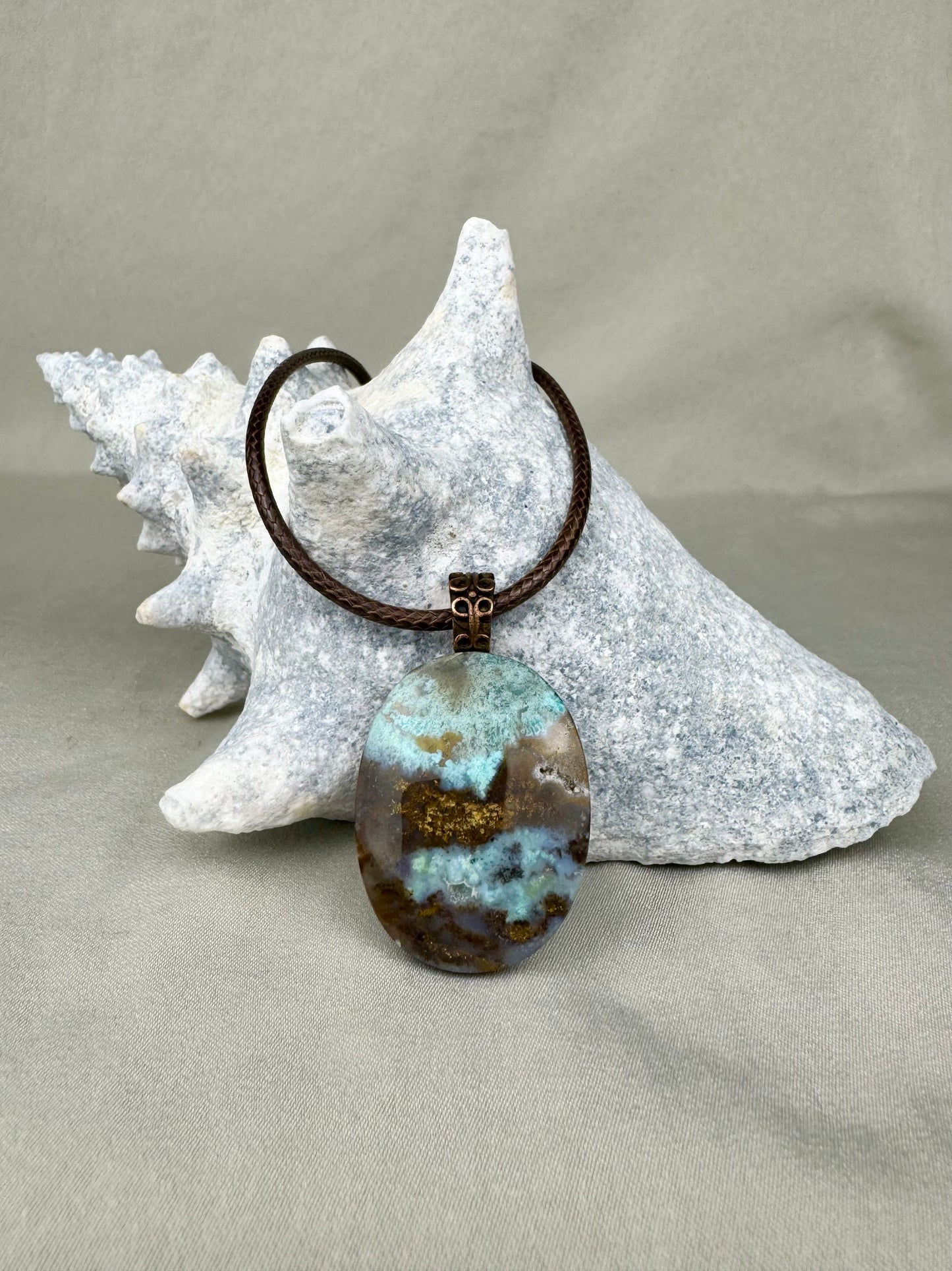 Chrysocolla Pendant Necklace