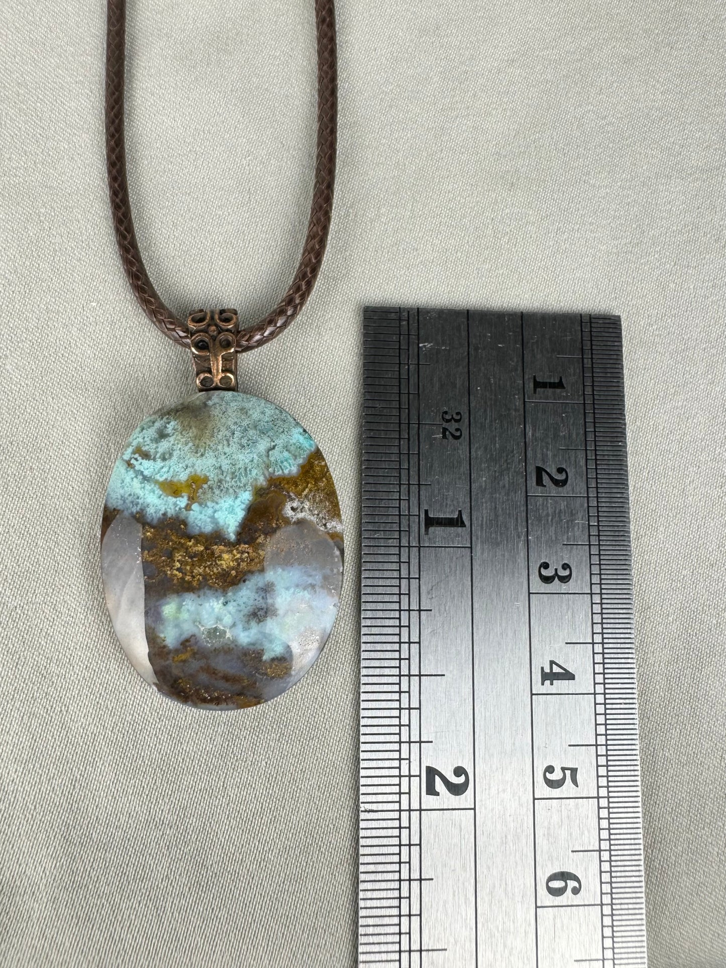 Chrysocolla Pendant Necklace