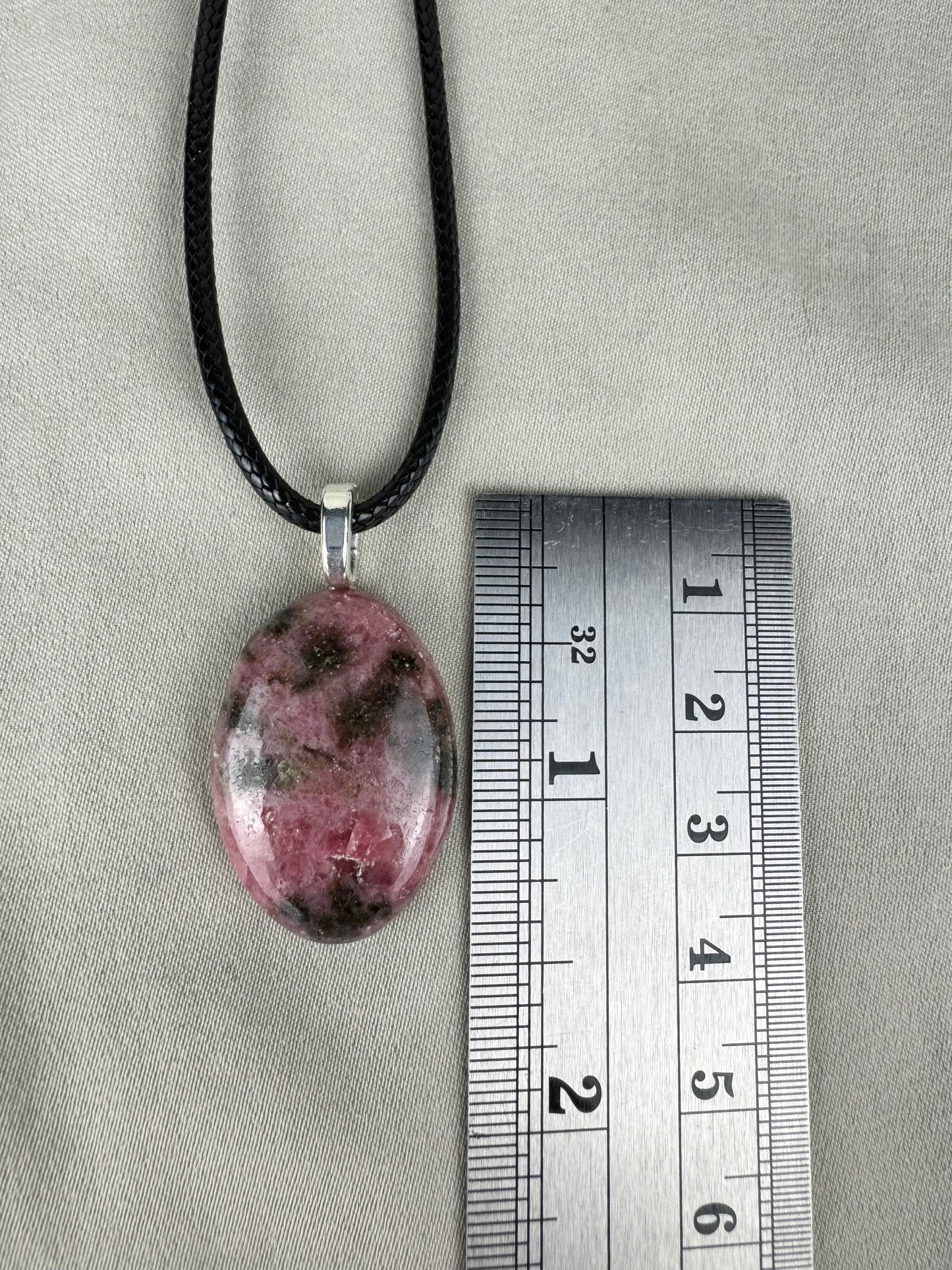 Rhodonite Pendant Necklace