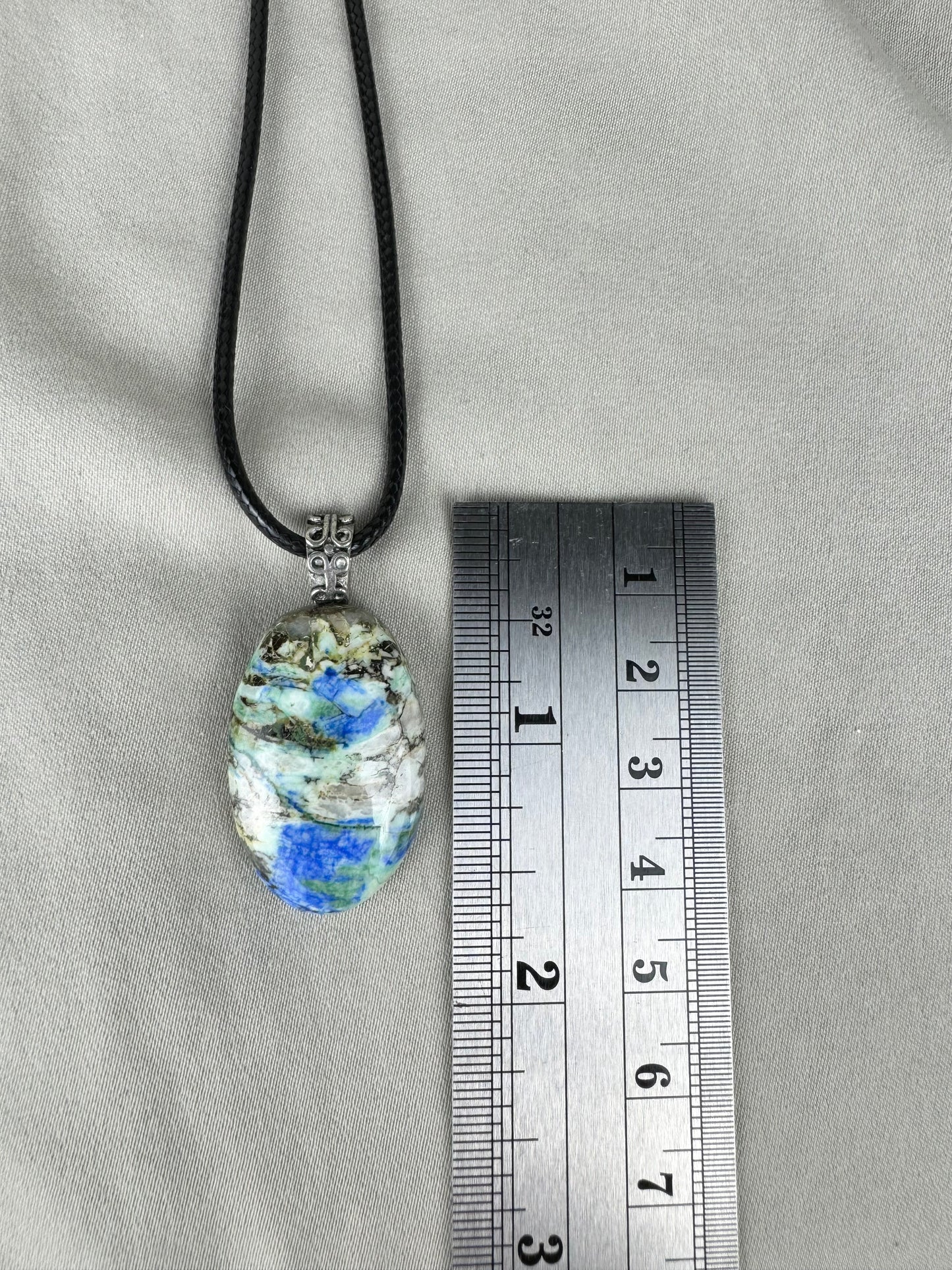 Blue Horizon Azurite Pendant Necklace