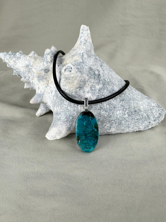 Shattuckite Pendant Necklace