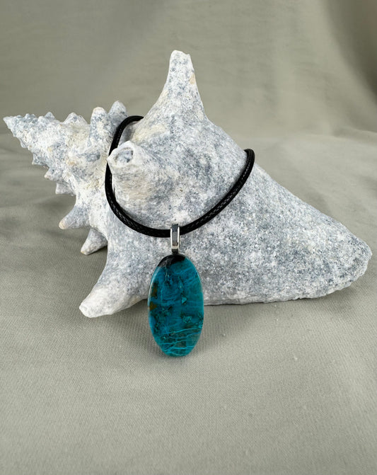 Shattuckite Pendant Necklace