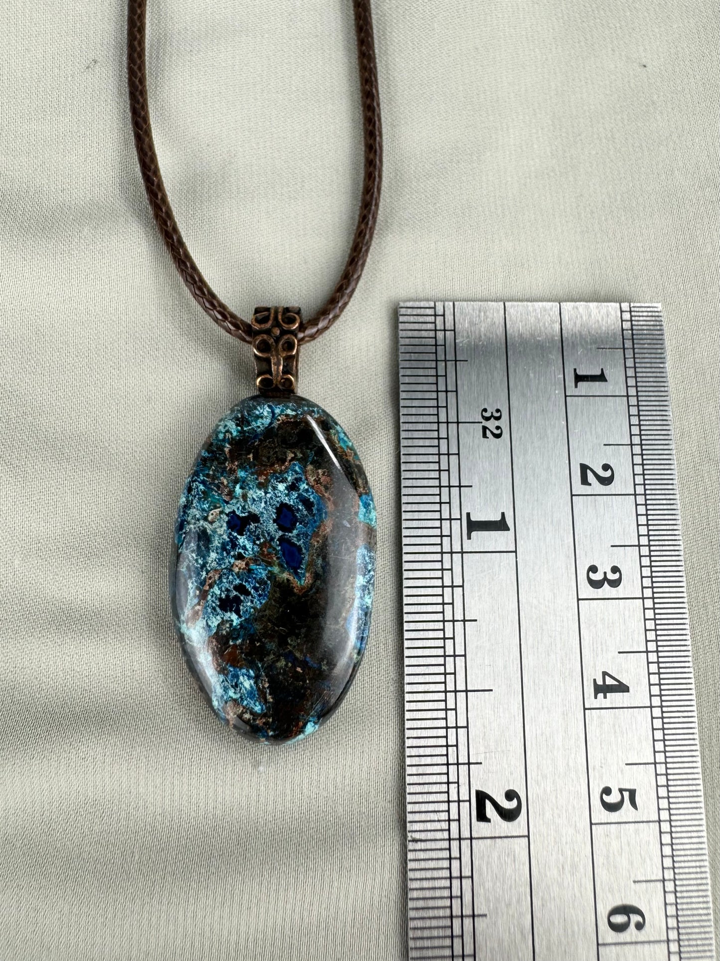 Azurite Pendant Necklace