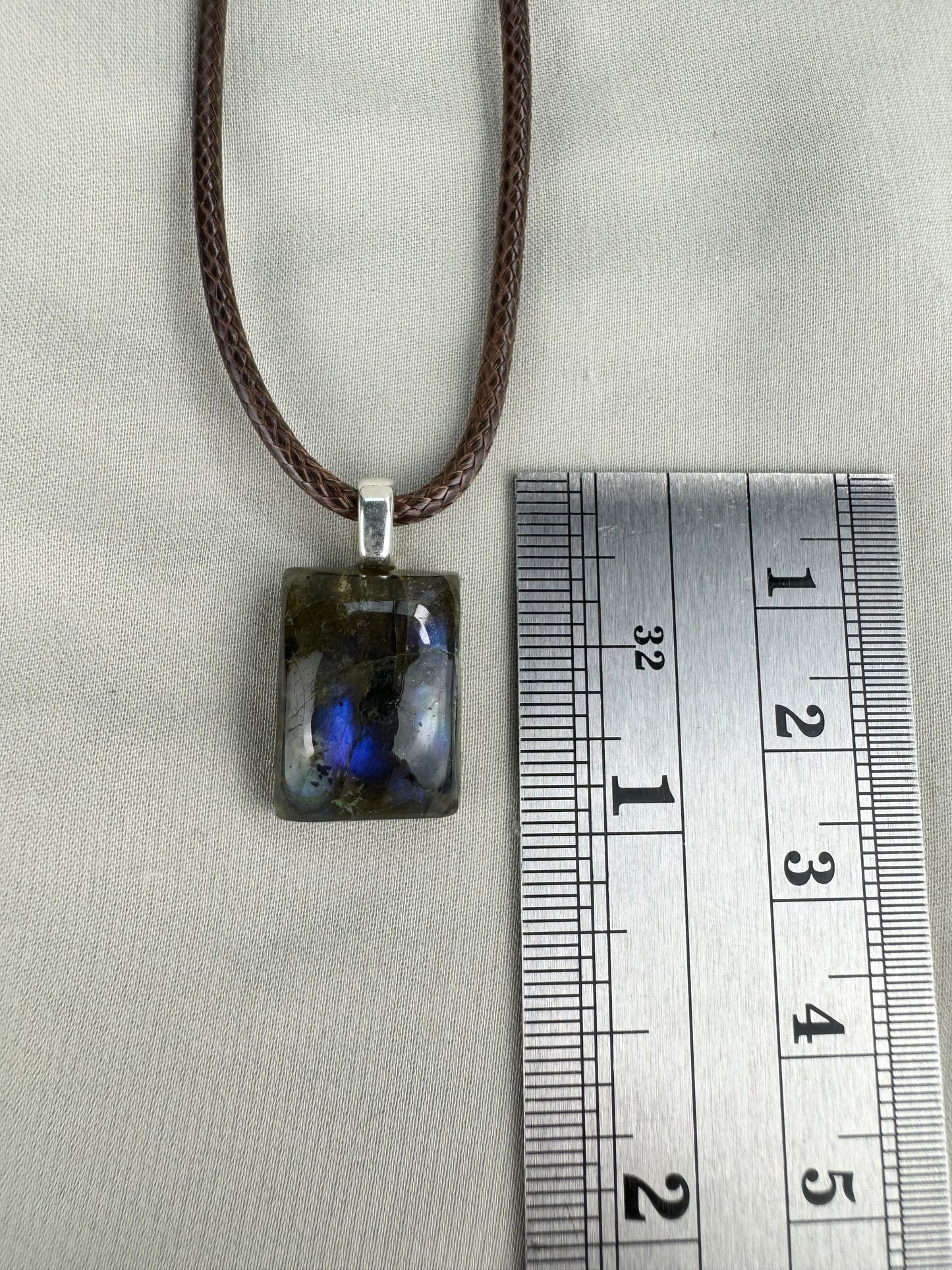 Blue Labradorite Pendant Necklace