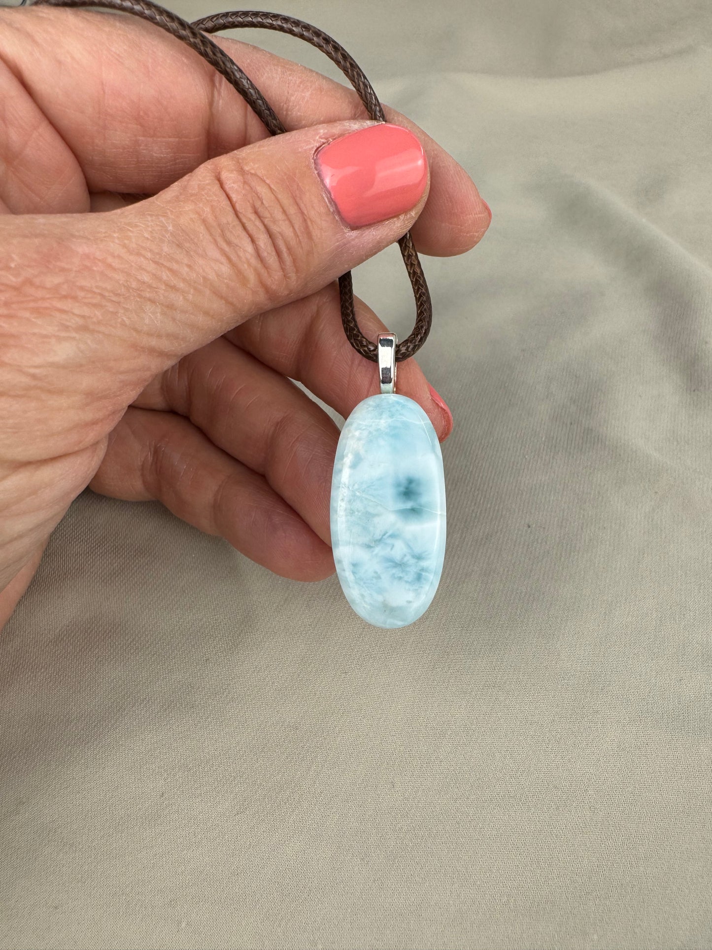 Larimar Pendant Necklace