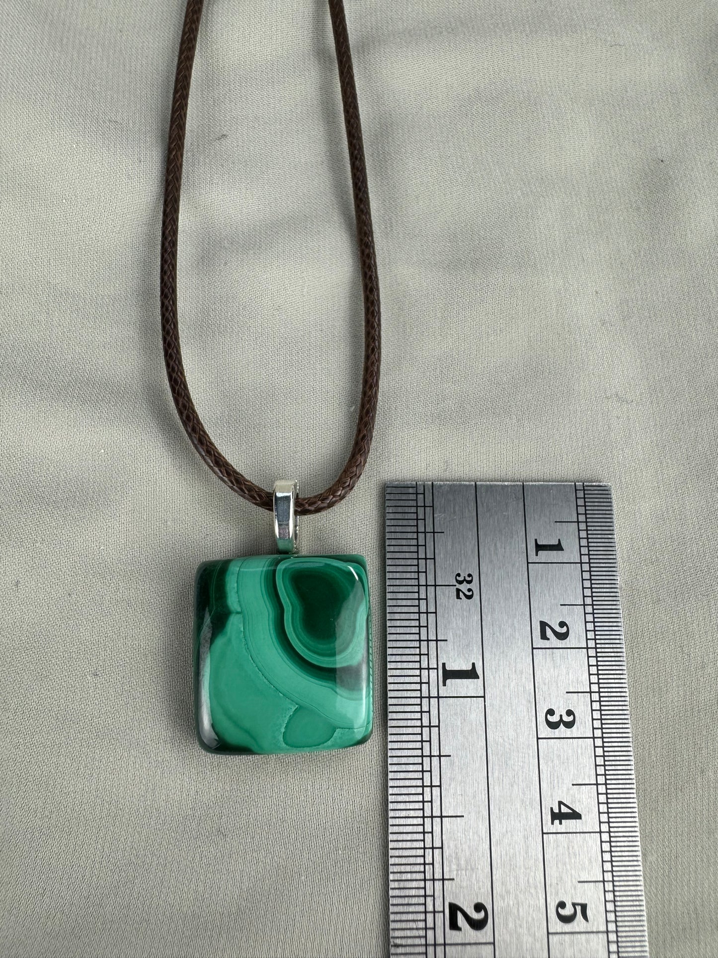 Malachite Pendant Necklace