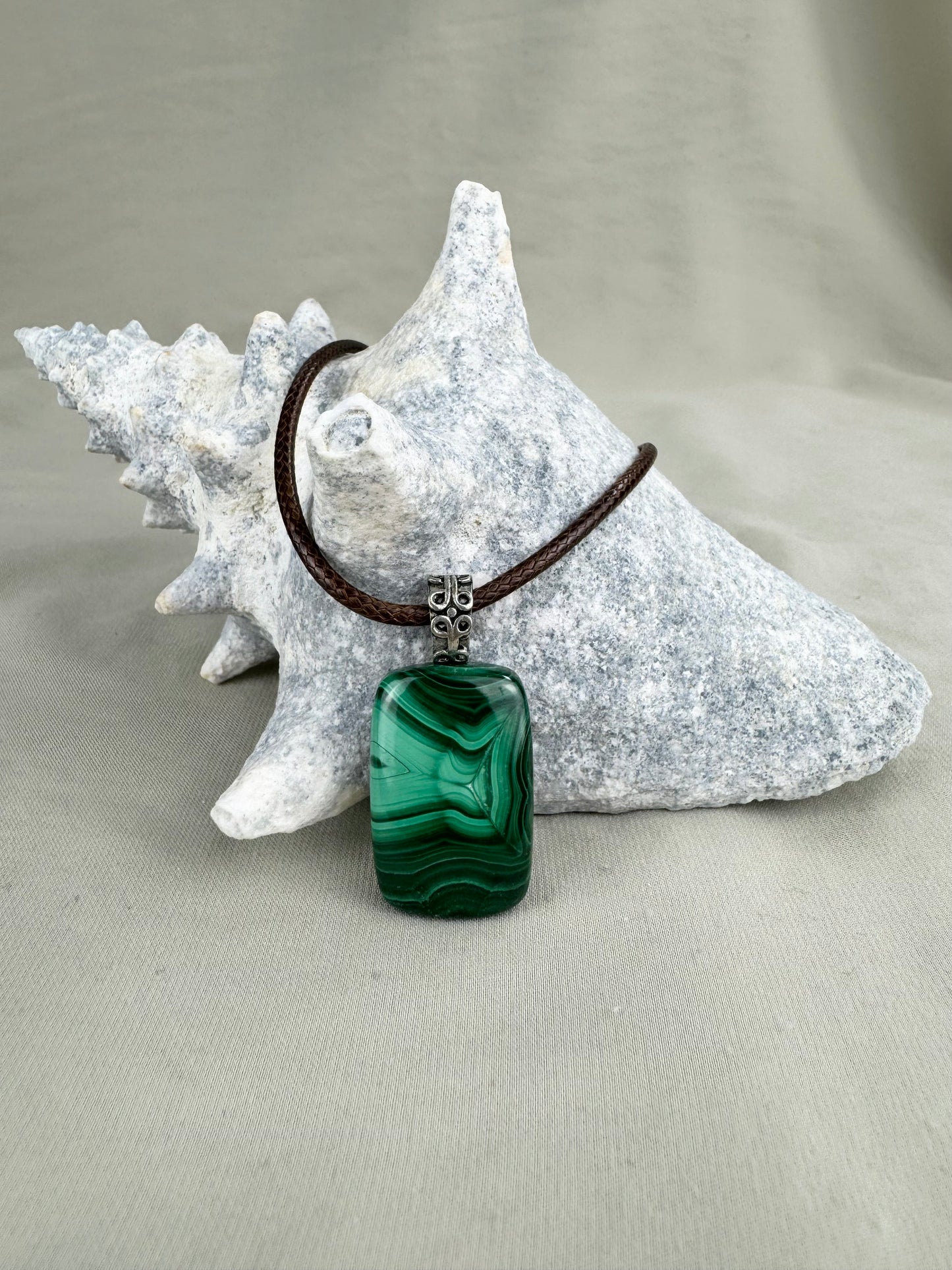 Malachite Pendant Necklace