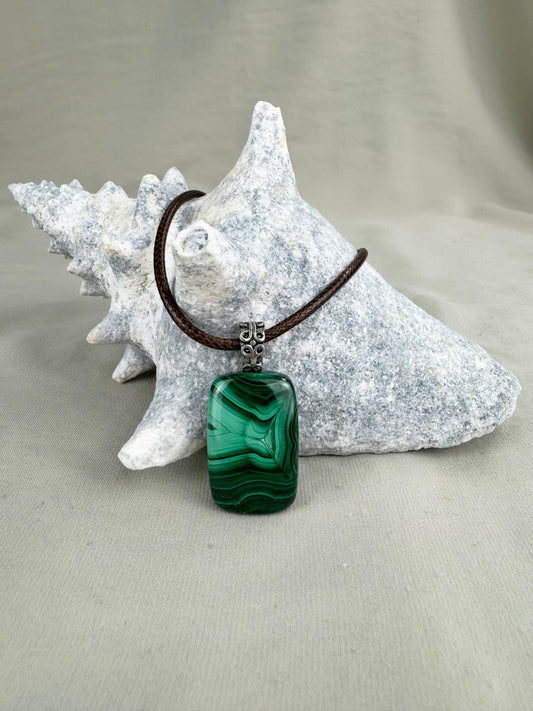 Malachite Pendant Necklace