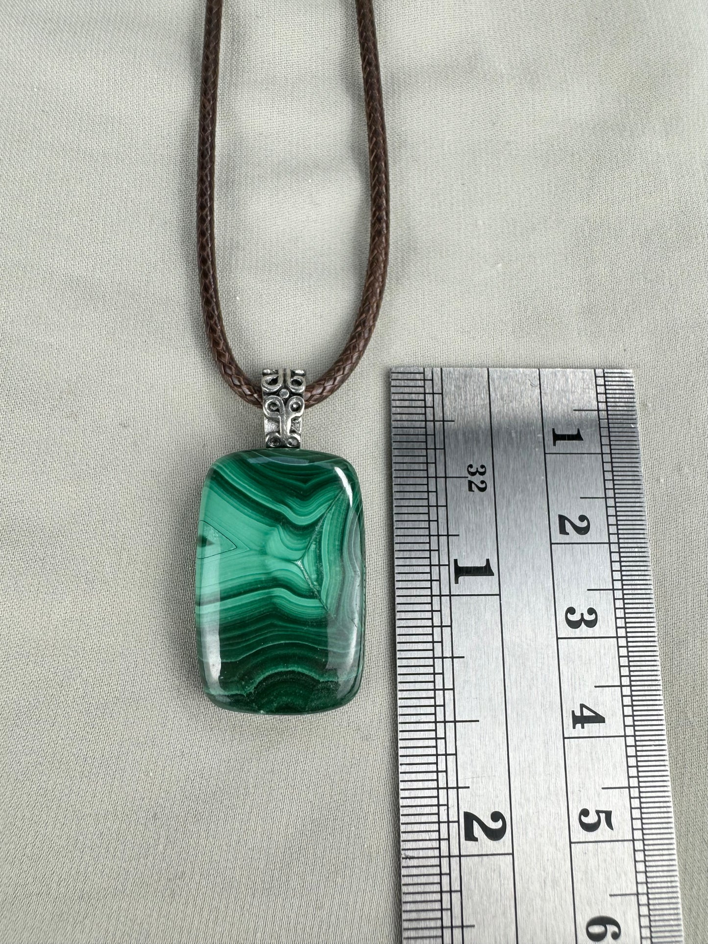 Malachite Pendant Necklace