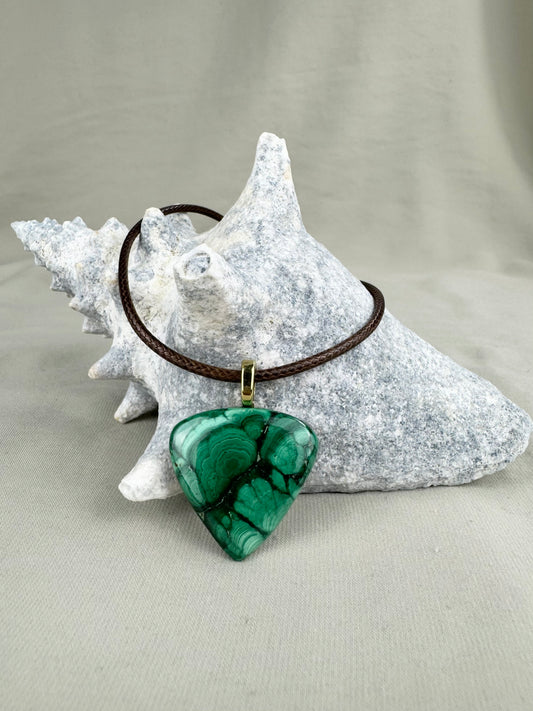 Malachite Pendant Necklace